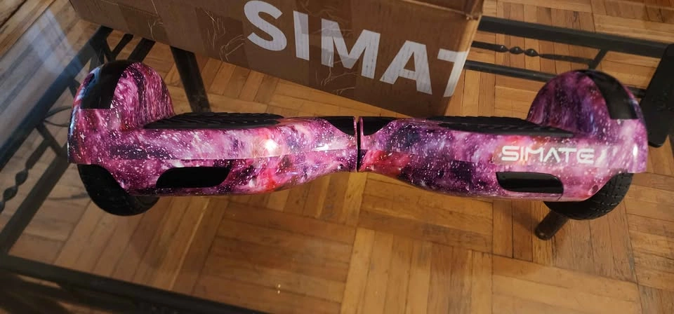 SIMATE Galaxy Purple Self-Balancing Scooter - photo 3