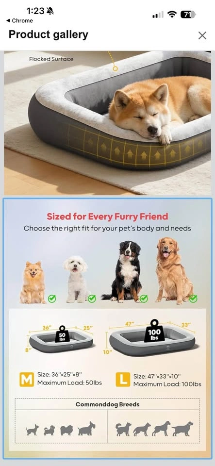 Inflatable Dog Bed - photo 5
