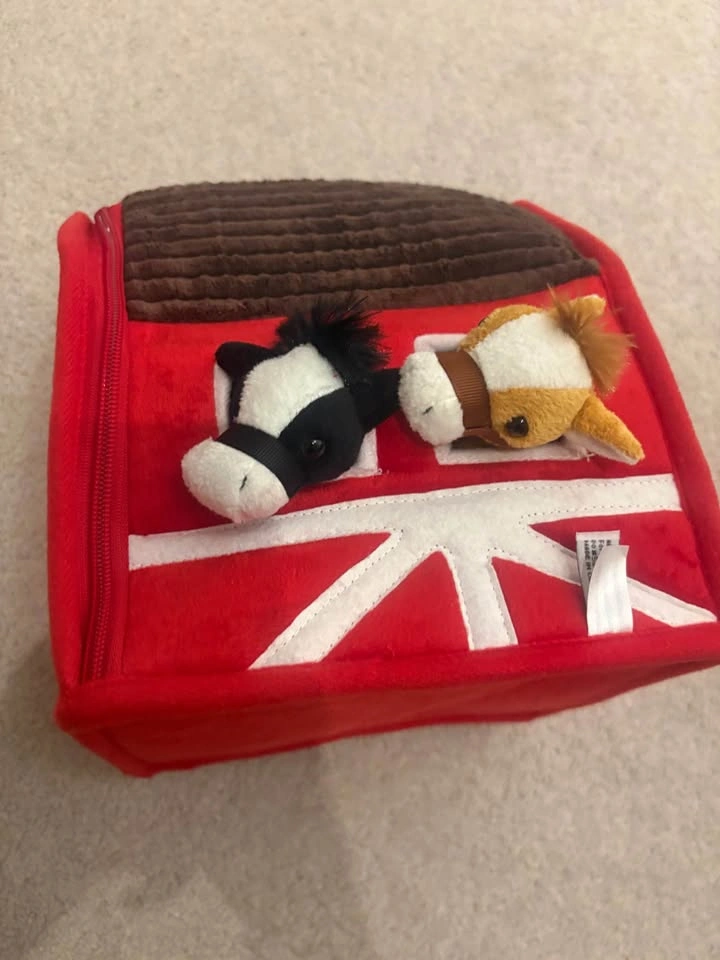Plush Farm House Toy with Soft Farm Boy and Horses - photo 5