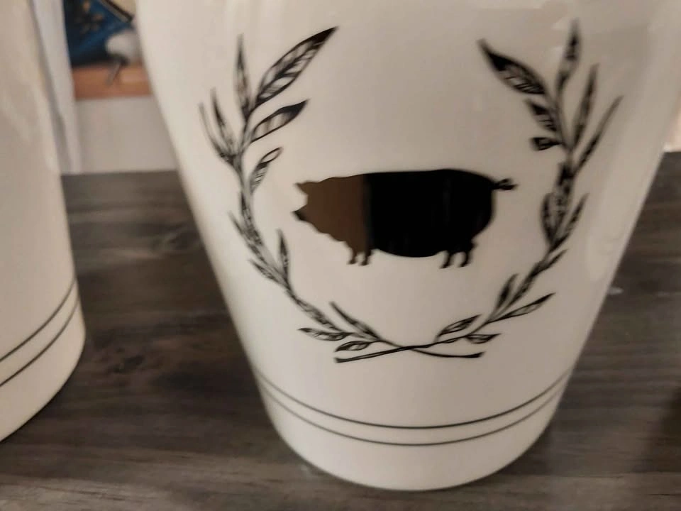 Farm Animal Ceramic Canister Set - photo 4