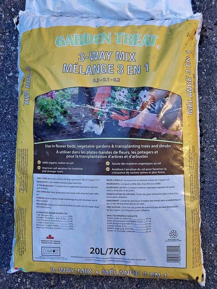 GARDEN TREAT 3-WAY MIX Soil 20L/7KG (price per bag)