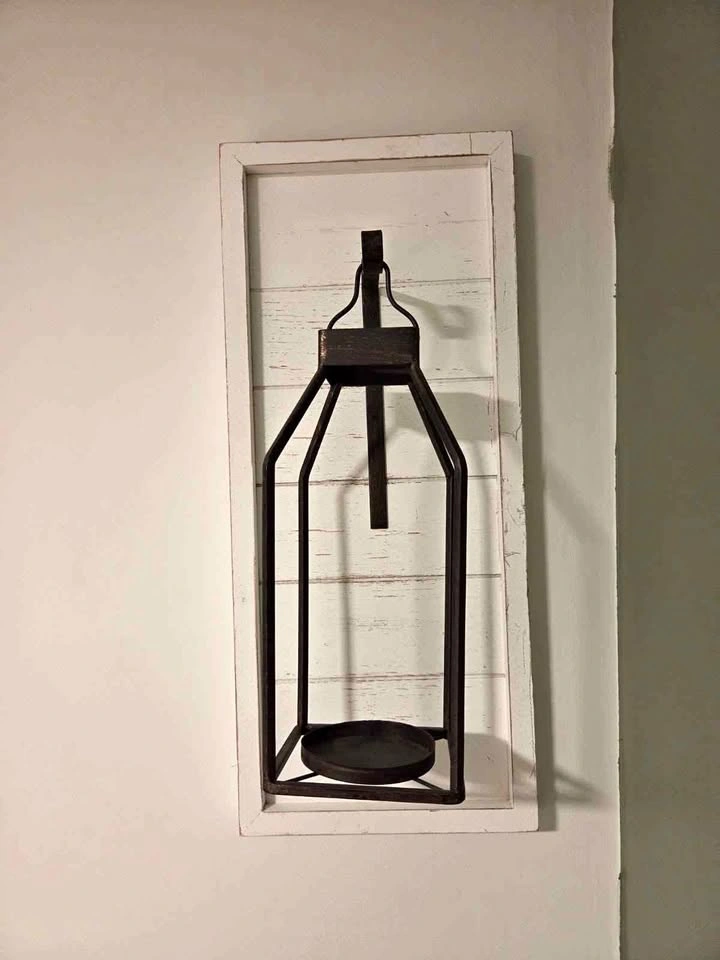 Farmhouse Wall Decor Candle Lanterns