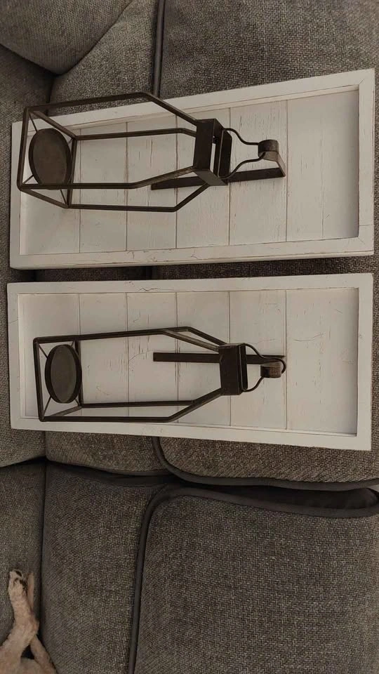 Farmhouse Wall Decor Candle Lanterns - photo 3