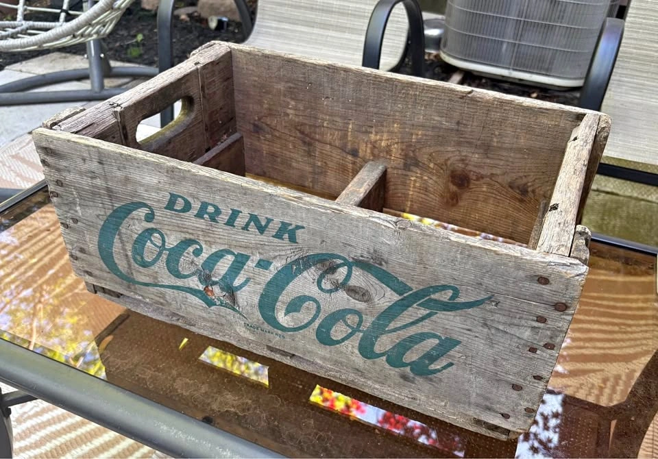 Vintage 1954 Coca-Cola Wooden Crate