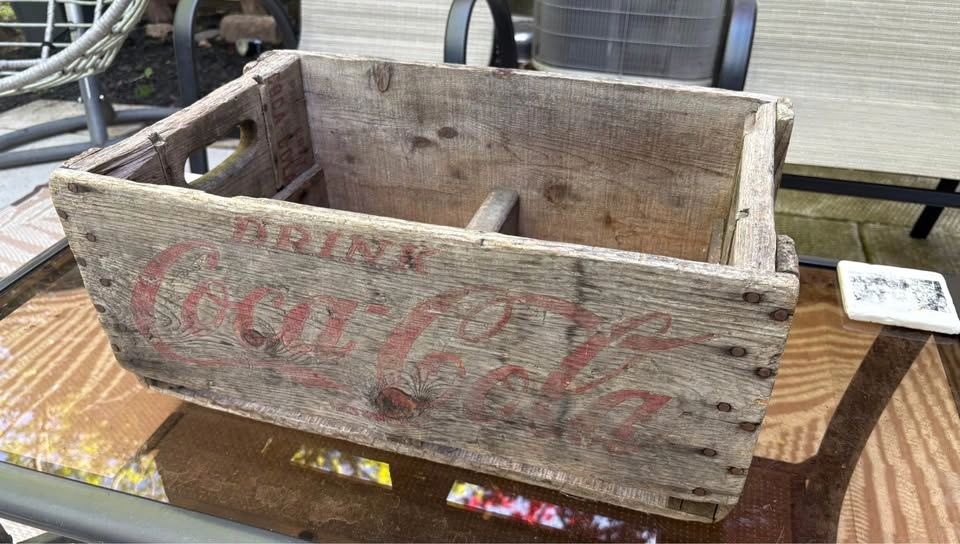 Vintage 1954 Coca-Cola Wooden Crate - photo 2