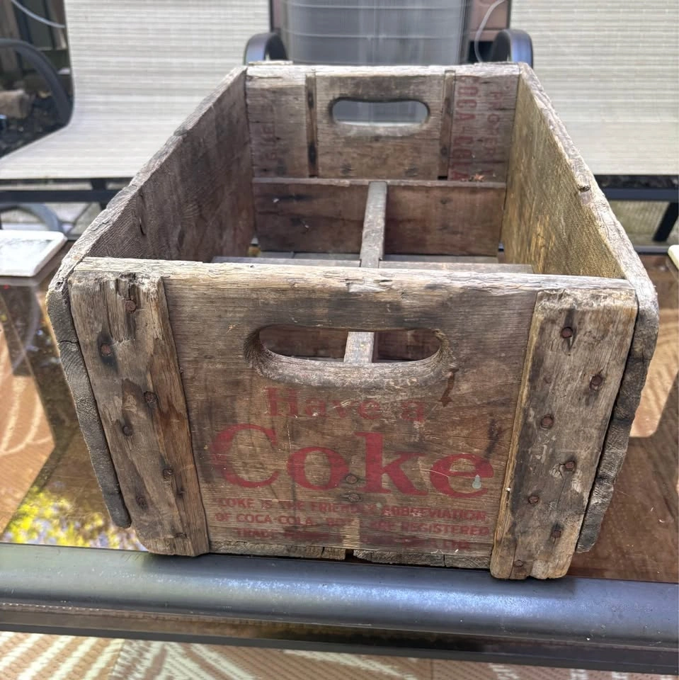 Vintage 1954 Coca-Cola Wooden Crate - photo 3