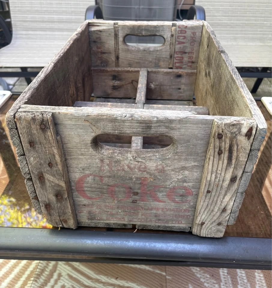 Vintage 1954 Coca-Cola Wooden Crate - photo 4