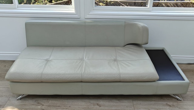 Modern Faux Leather Couch / Sofa - photo 2