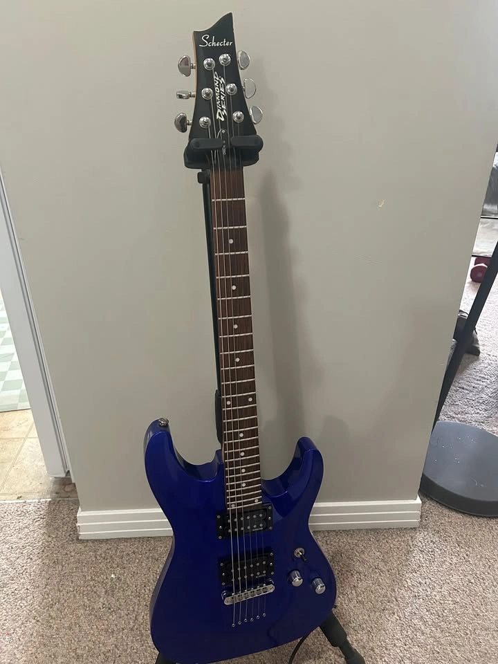 Schecter Diamond Series Electric Guitar - Blue - photo 5