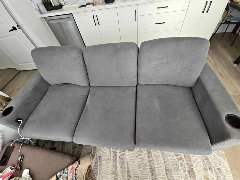 Three seater Sofa with Cup Holders and Charging port