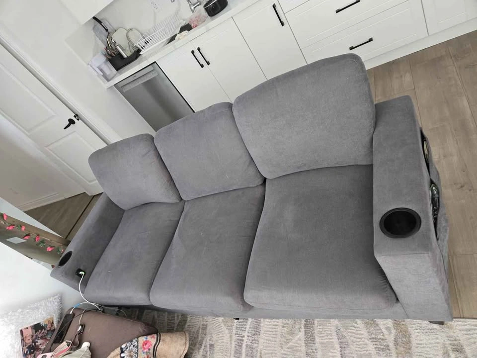 Three seater Sofa with Cup Holders and Charging port - photo 2