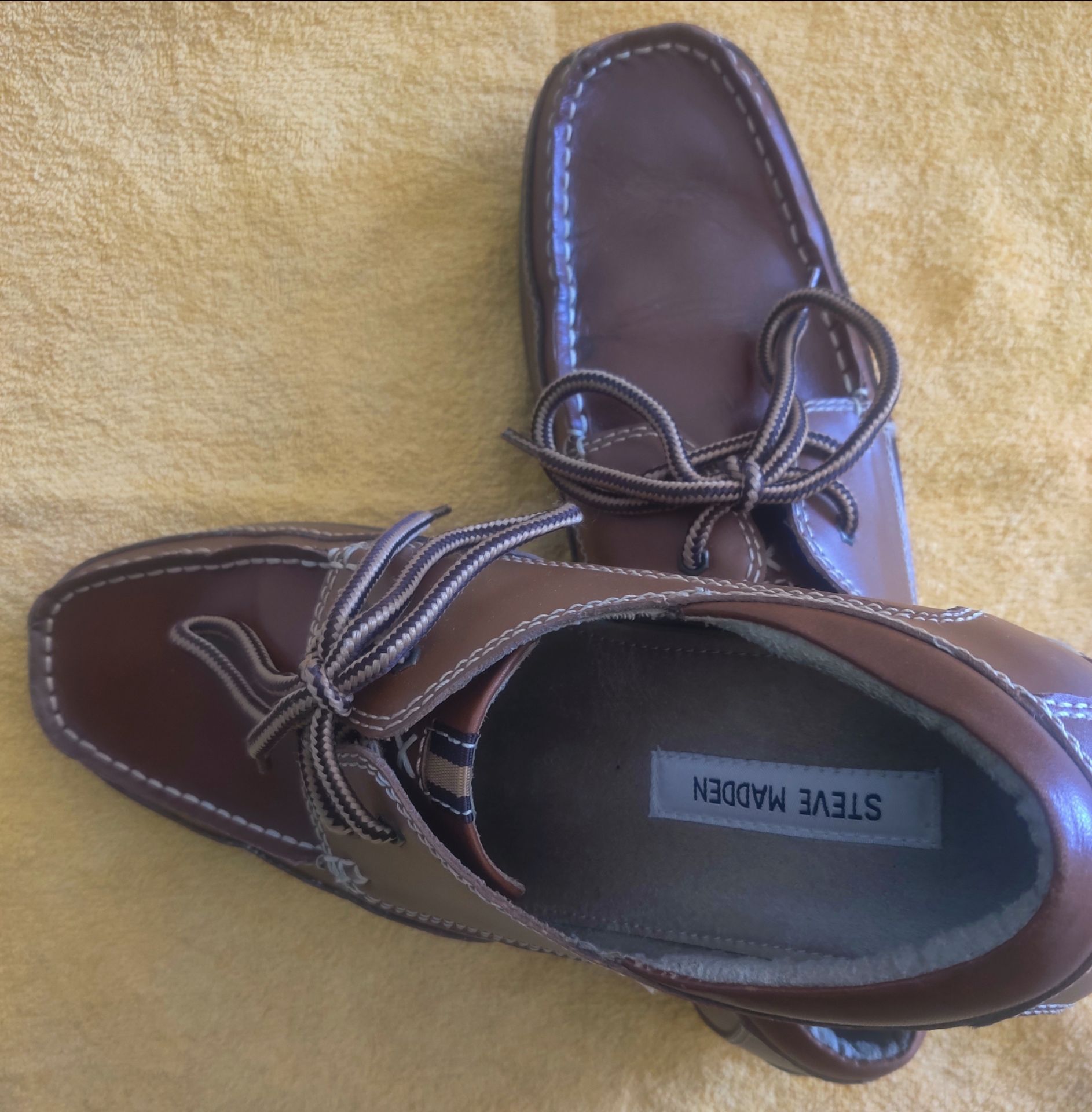 Steve Madden Men’s Leather Boat Shoes, Size 10 - photo 5