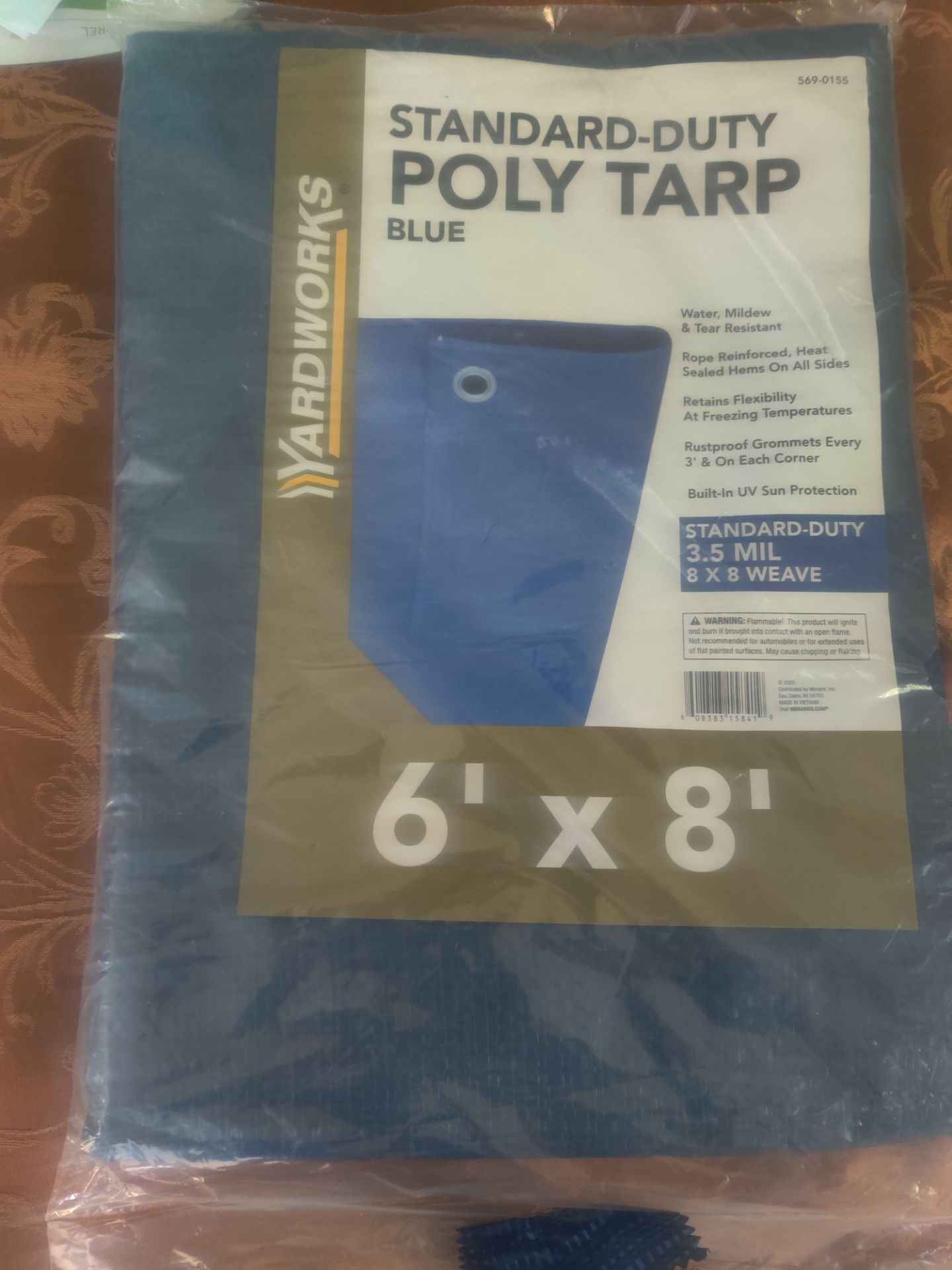 Heavy Duty Blue Poly Tarp 6 ft x 8 ft 🛠️💙