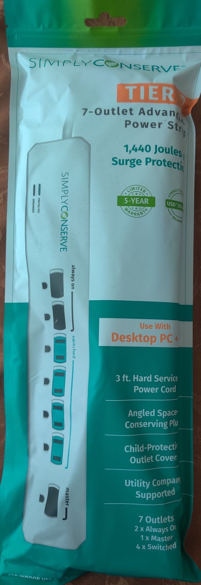 Simply Conserve 7-Outlet Advanced Power Strip ⚡🔌