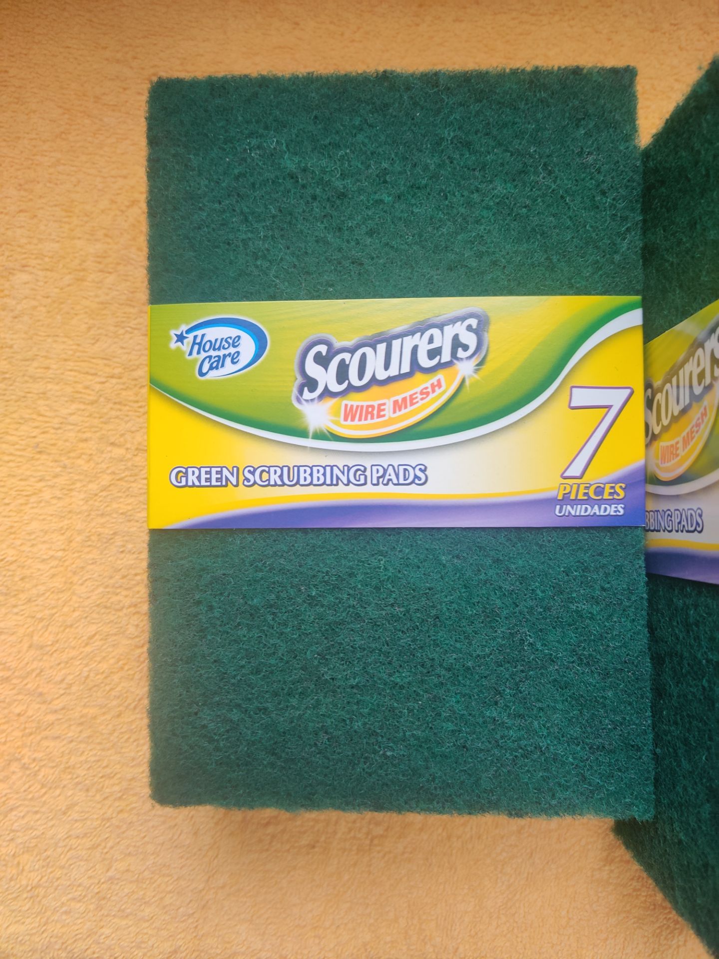 Green Scouring Pads 7 Piece Set