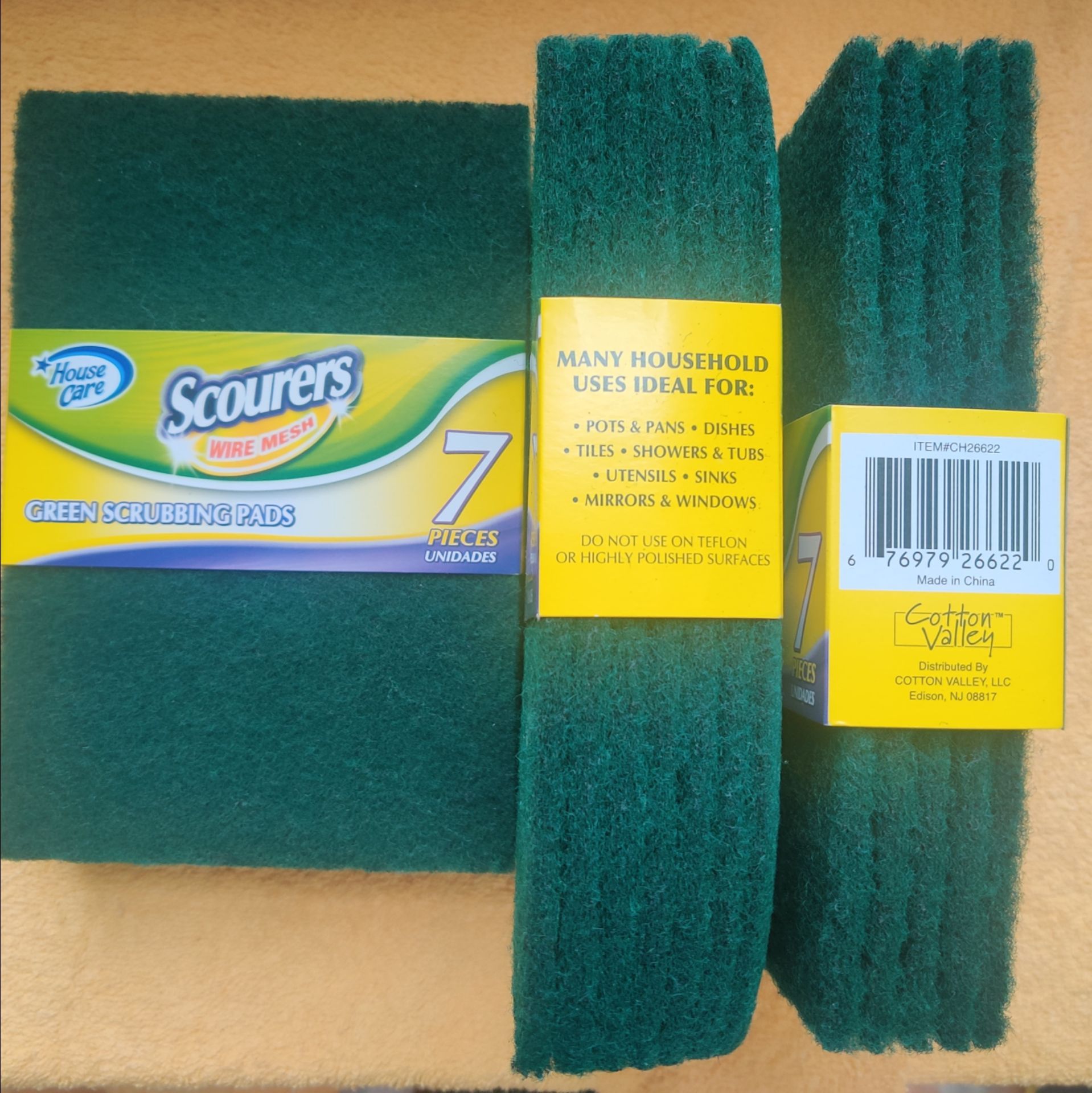 Green Scouring Pads 7 Piece Set - photo 3