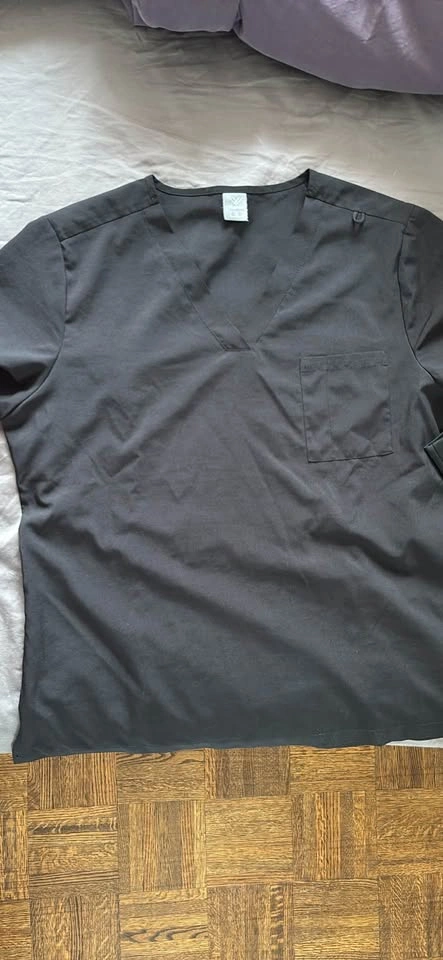 S women's black scrubs - photo 2