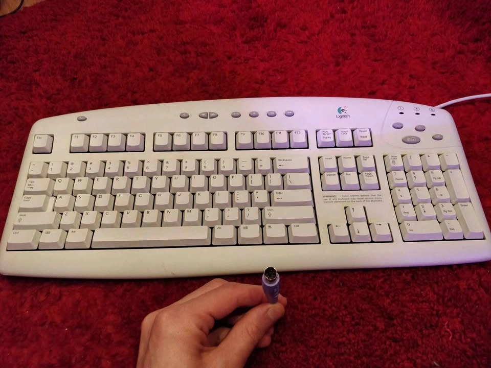 Logitech Media Keyboard - White (PS/2)