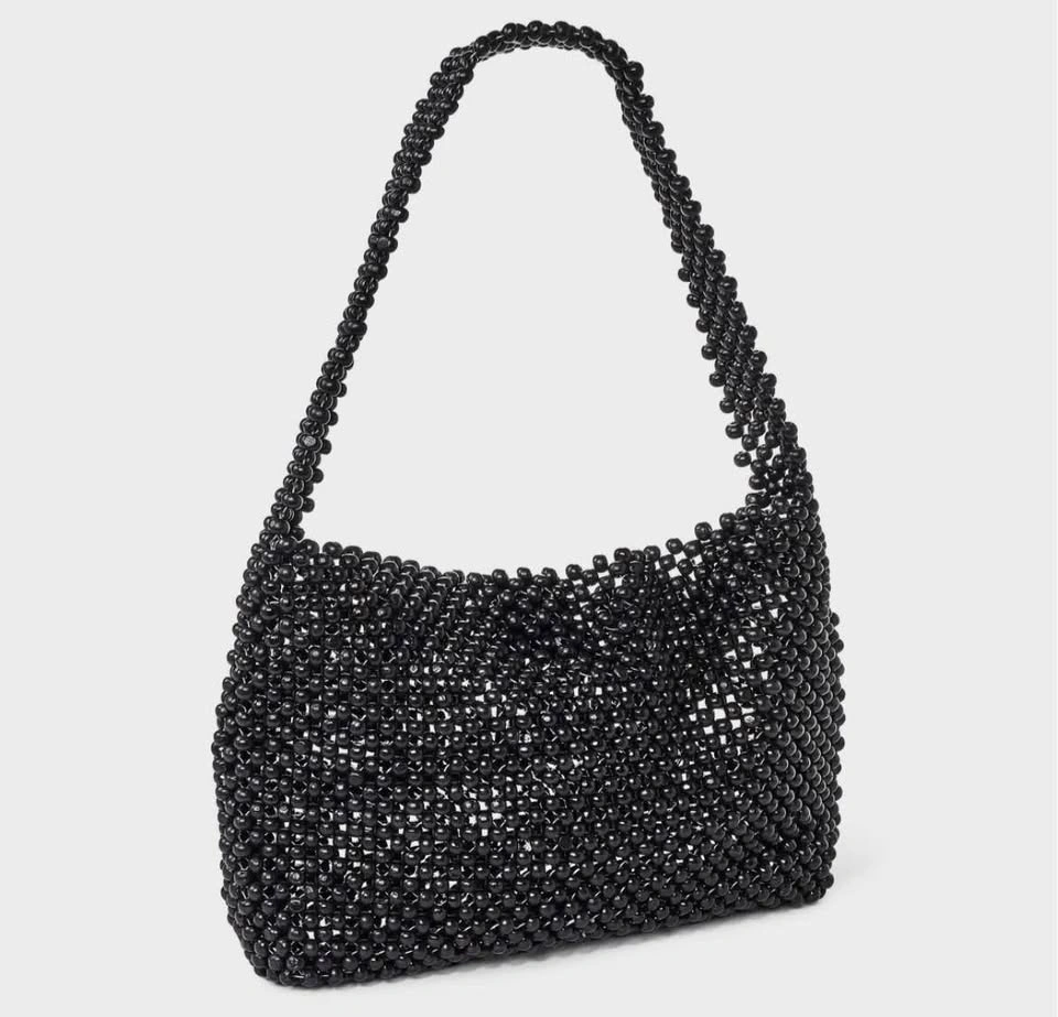NWT A New Day Target Beaded Black Purse Bag Classic Stylish - photo 5