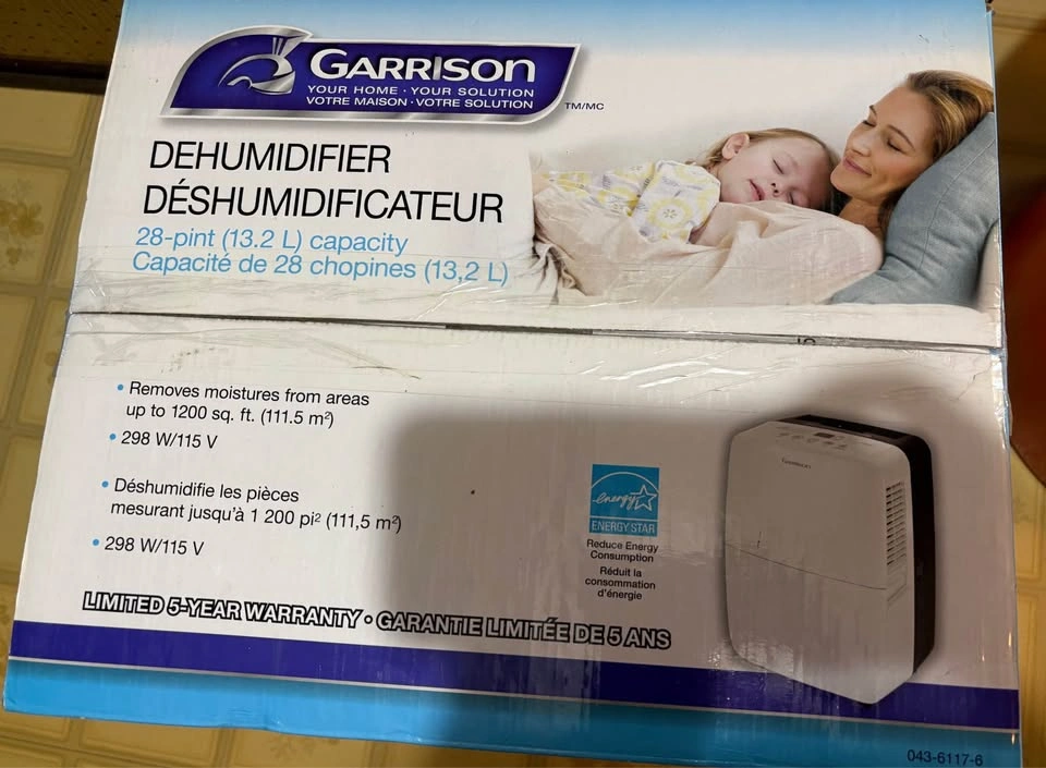 NEW IN BOX Garrison 28-Pint Dehumidifier – Covers 1,200 sq. ft. - photo 2