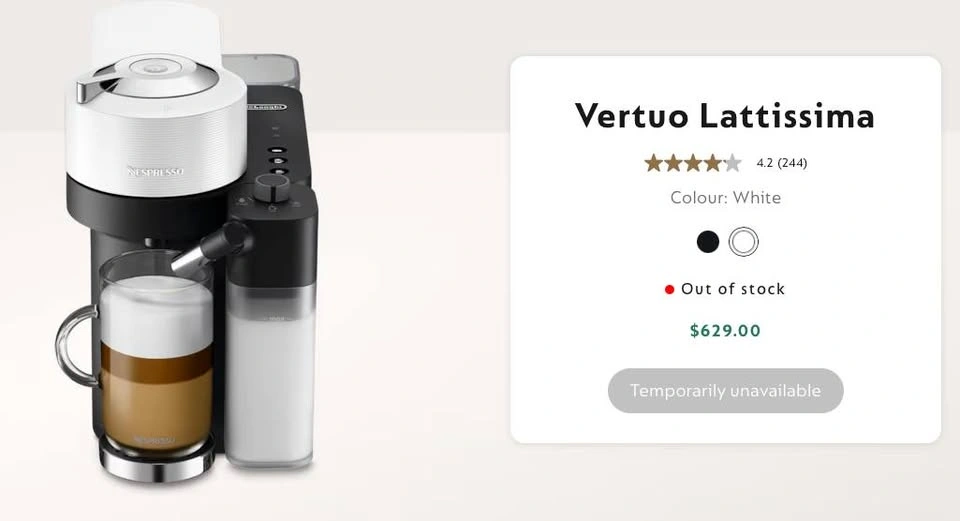Nespresso Vertuo Lattissima White - photo 4