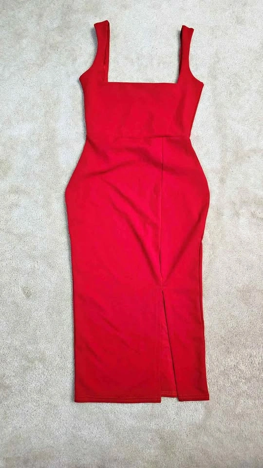 Nastygal Square Midi Dress