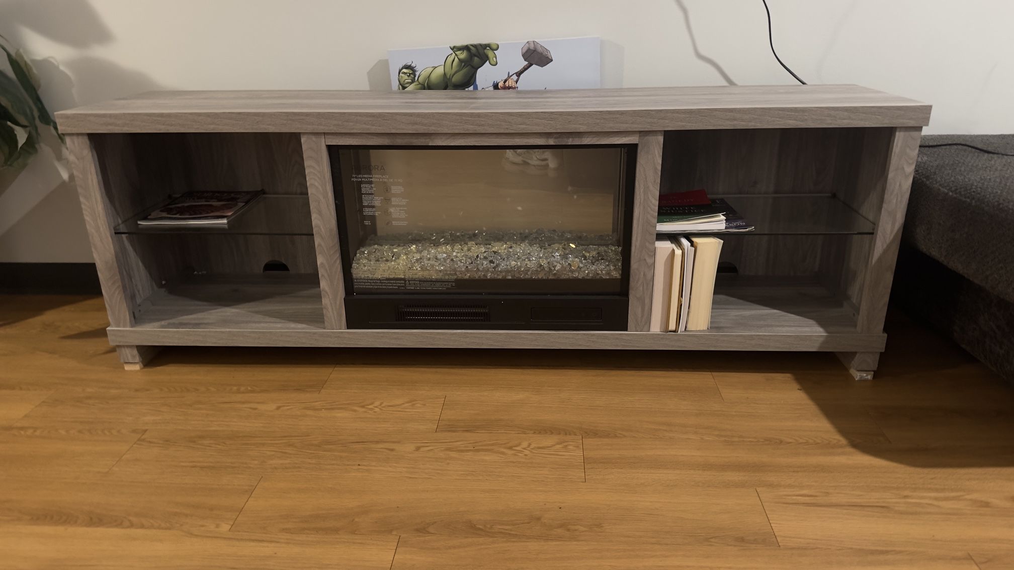 AURORA 71” LED Media Fireplace