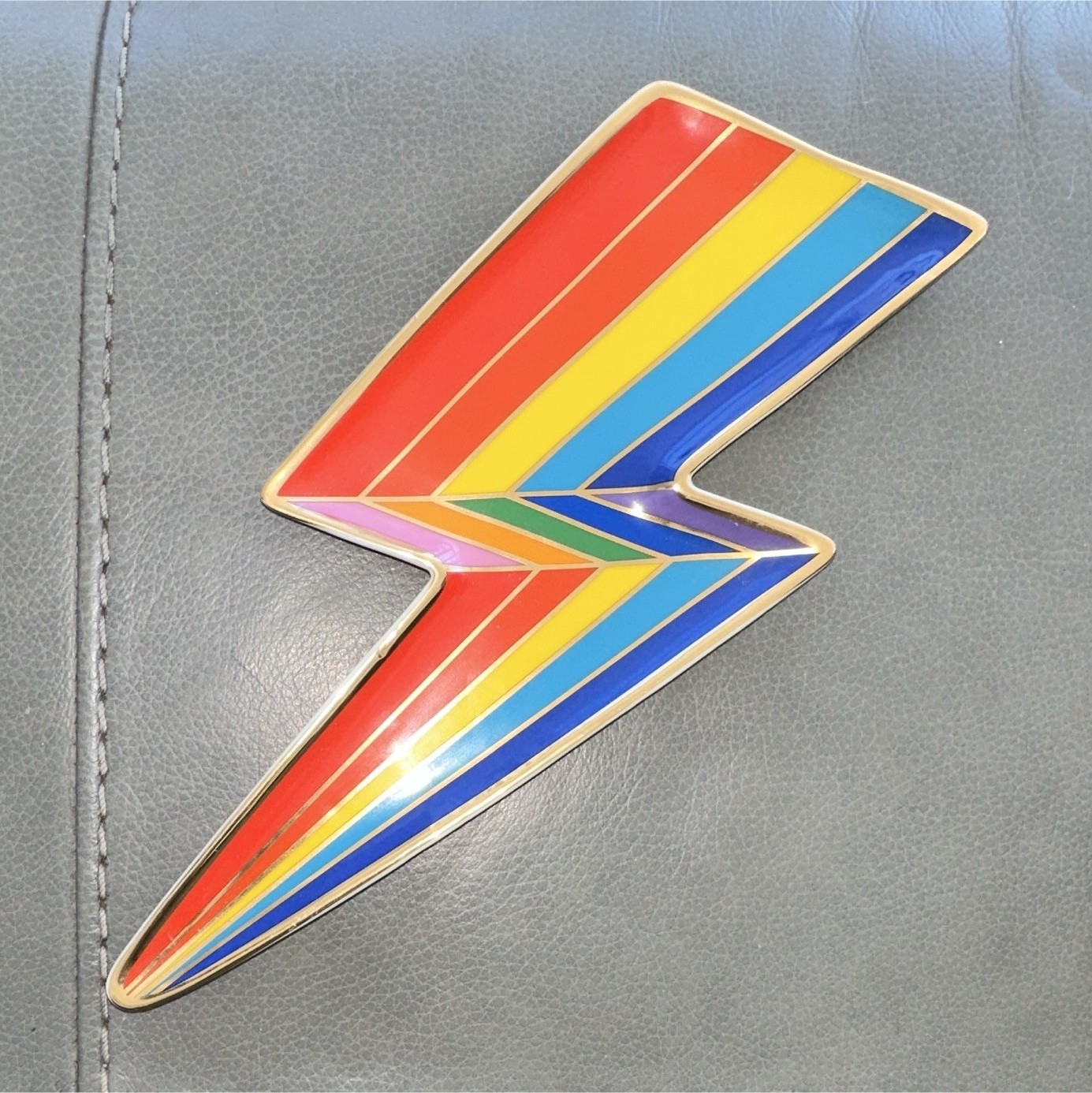JONATHAN ADLER Technicolor Bolt Trinket Tray In Rainbow