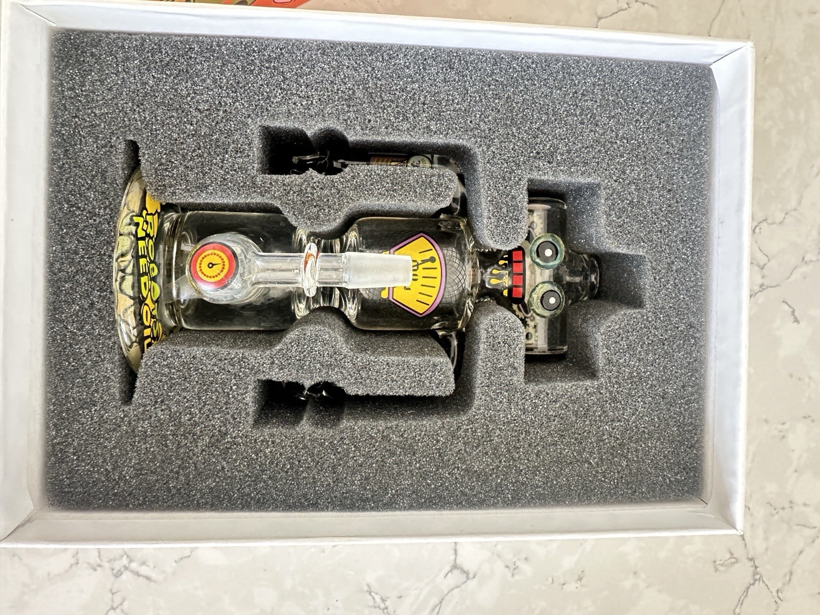 JBD Robots Need Oil "Oil Crisis!" Glass Hookah Water Pipe - photo 4