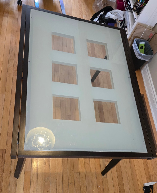 Glass Dining Extension Table  (NO chairs) - photo 4