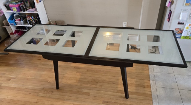 Glass Dining Extension Table  (NO chairs) - photo 5