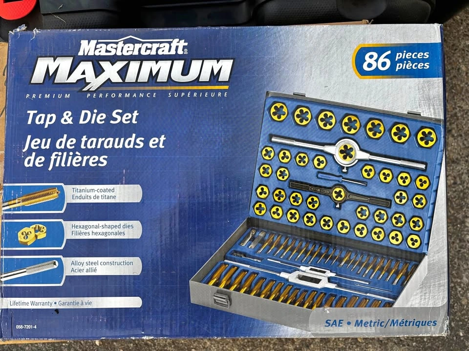 Mastercraft Maximum 86pc Tap & Die Set - Metric & SAE