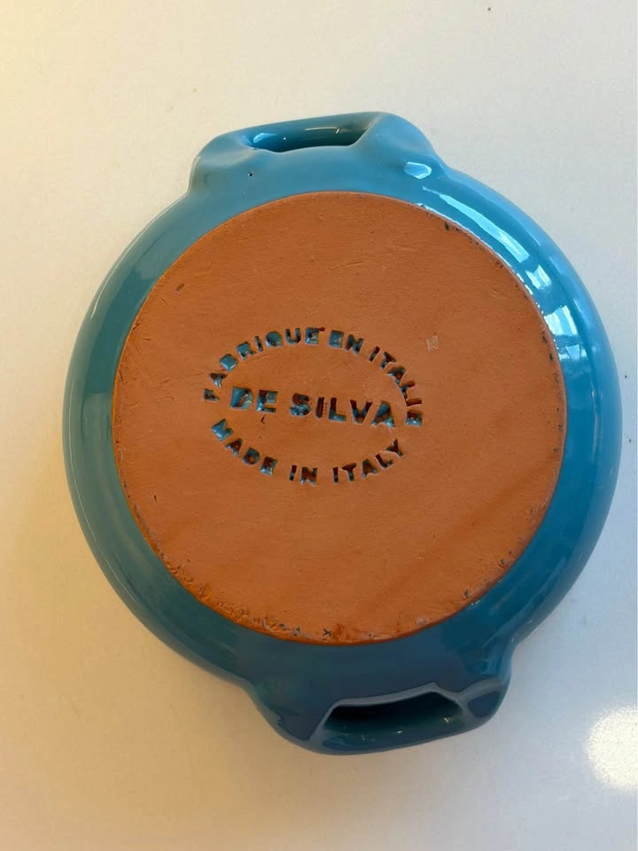 De Silva Pottery Terra Cotta Glazed Soup Bowl Made in Italy - photo 3