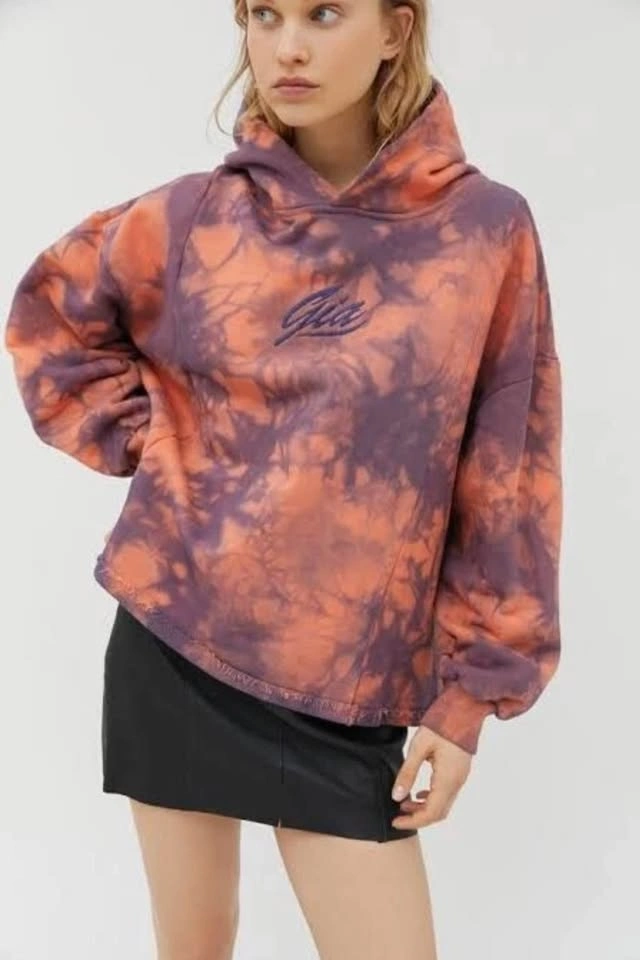 I Am GIA Orange Tatiana Oversized Tie Dye Hoodie Sweatshirt - Me - photo 2