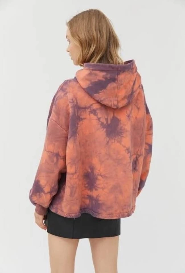 I Am GIA Orange Tatiana Oversized Tie Dye Hoodie Sweatshirt - Me - photo 3