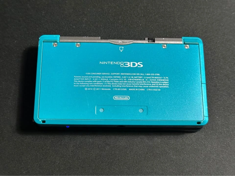 Nintendo 3DS - Aqua Blue - Modded - photo 4