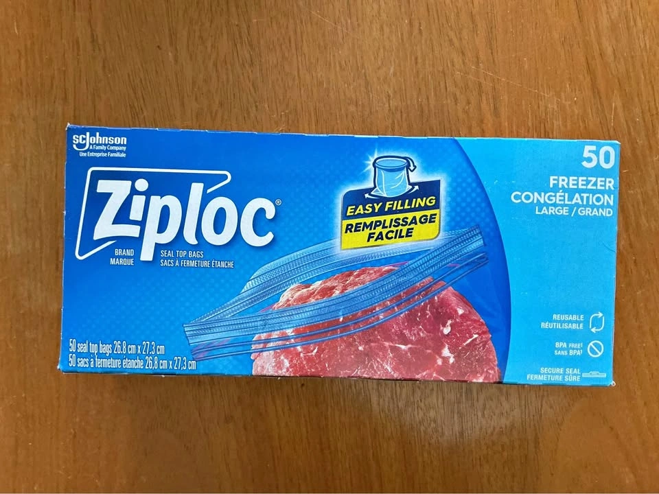 Ziploc Large Freezer Bags (50 count)