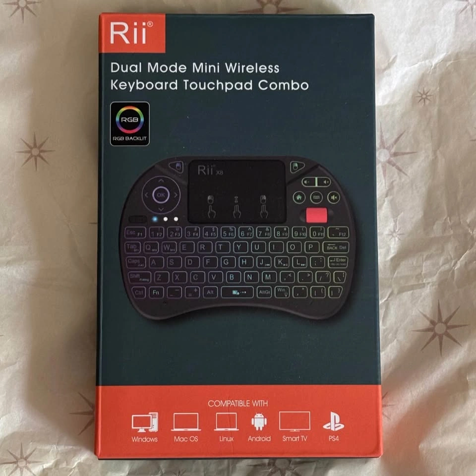 Brand New Rii X8 Mini Wireless Keyboard With Touchpad - photo 2