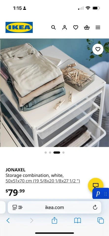 3 Ikea Jonaxel Drawers - photo 3