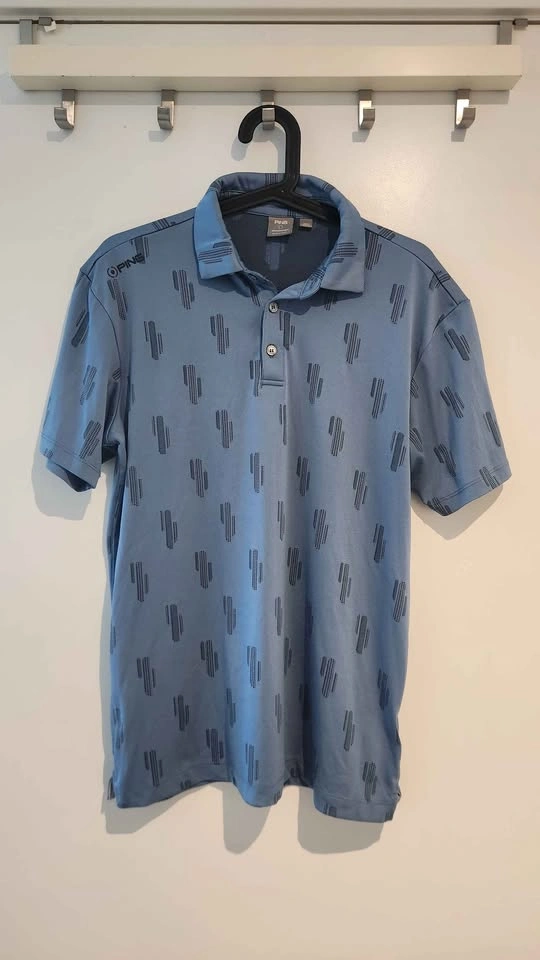 PING Sensorcool Blue Cactus Golf Polo Shirt Small - photo 2