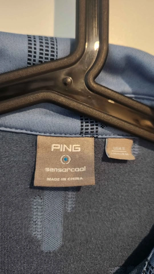 PING Sensorcool Blue Cactus Golf Polo Shirt Small - photo 3