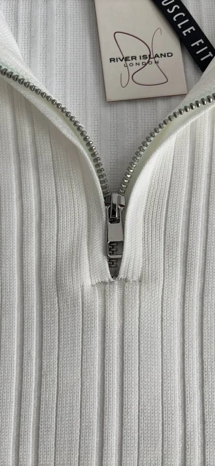 NEW River Island London Off-White Polo XXL XL (Ret $102) - photo 5