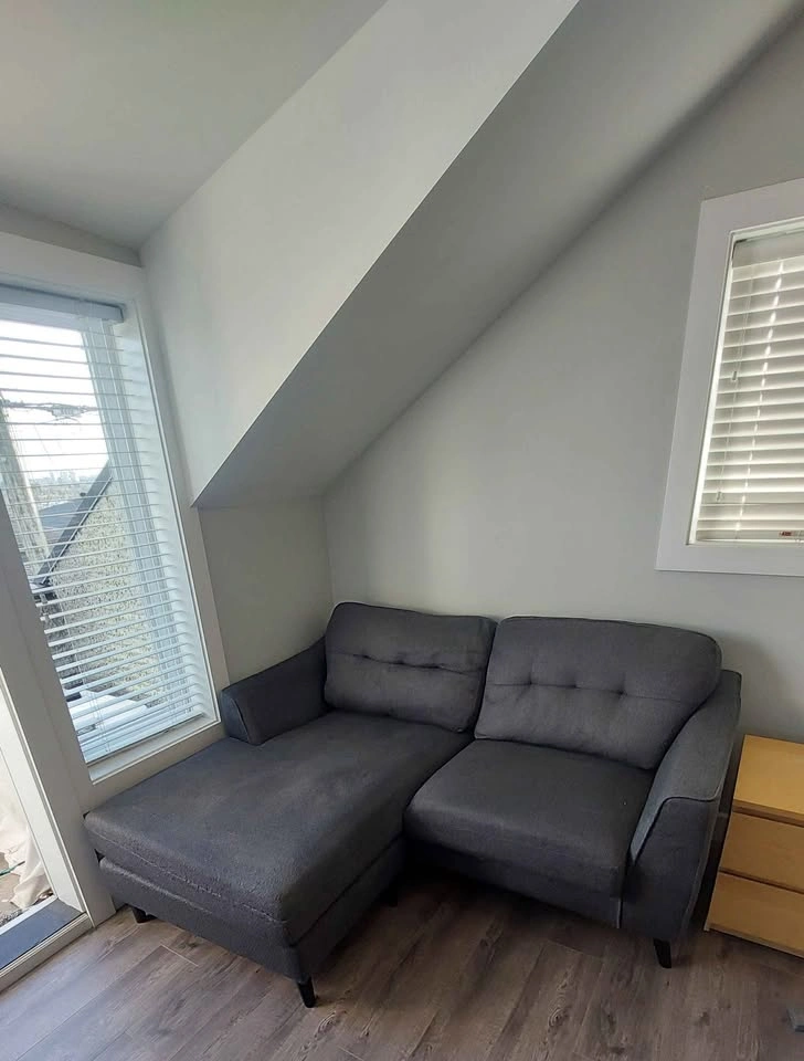 Dark Grey Reversible Sectional Sofa - photo 2