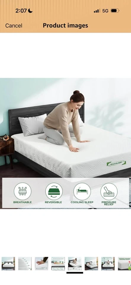 ViscoLogic 6" Full/Double Mattress - Like New! - photo 3