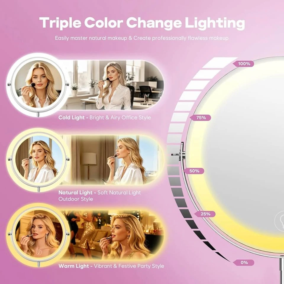 Brand New 30X Magnifying Makeup Mirror with Lights - photo 3