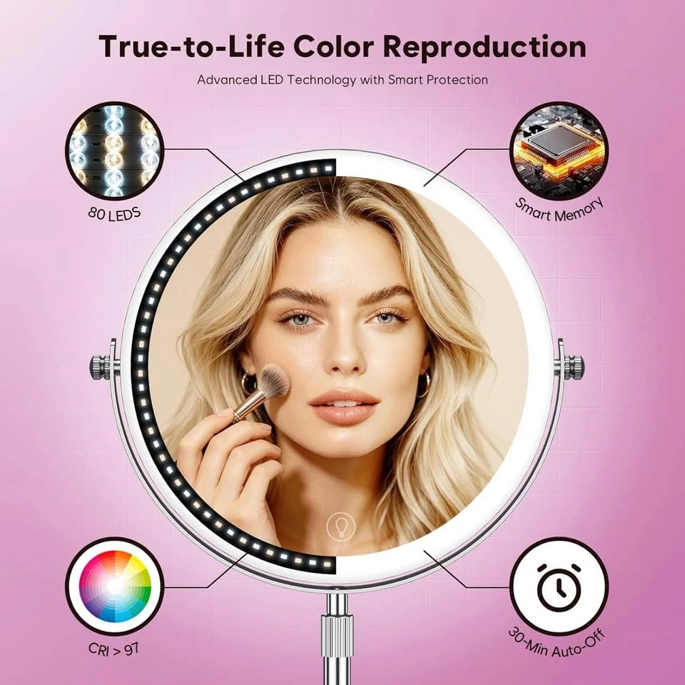 Brand New 30X Magnifying Makeup Mirror with Lights - photo 4