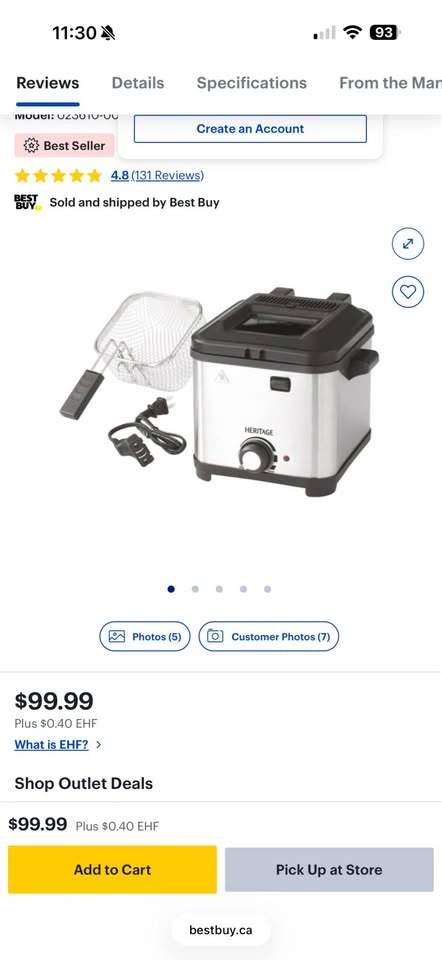 Heritage Deep Fryer brand new - photo 2