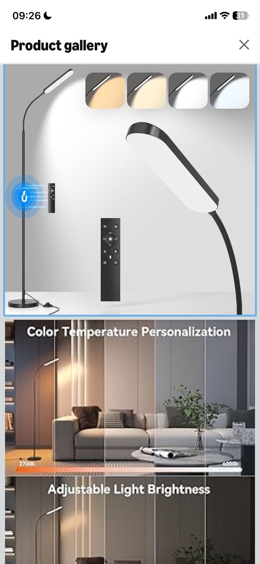 Lamp with remote control