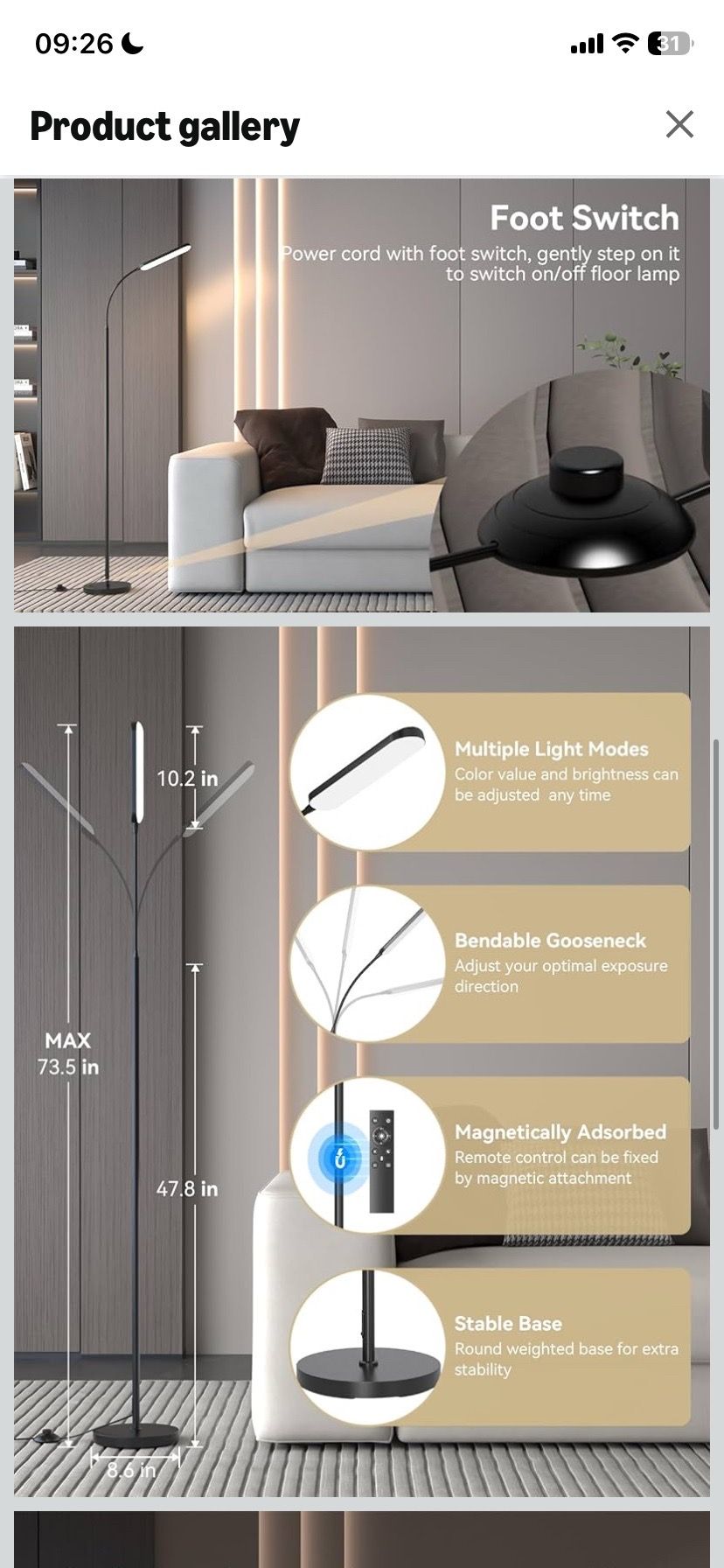 Lamp with remote control - photo 2