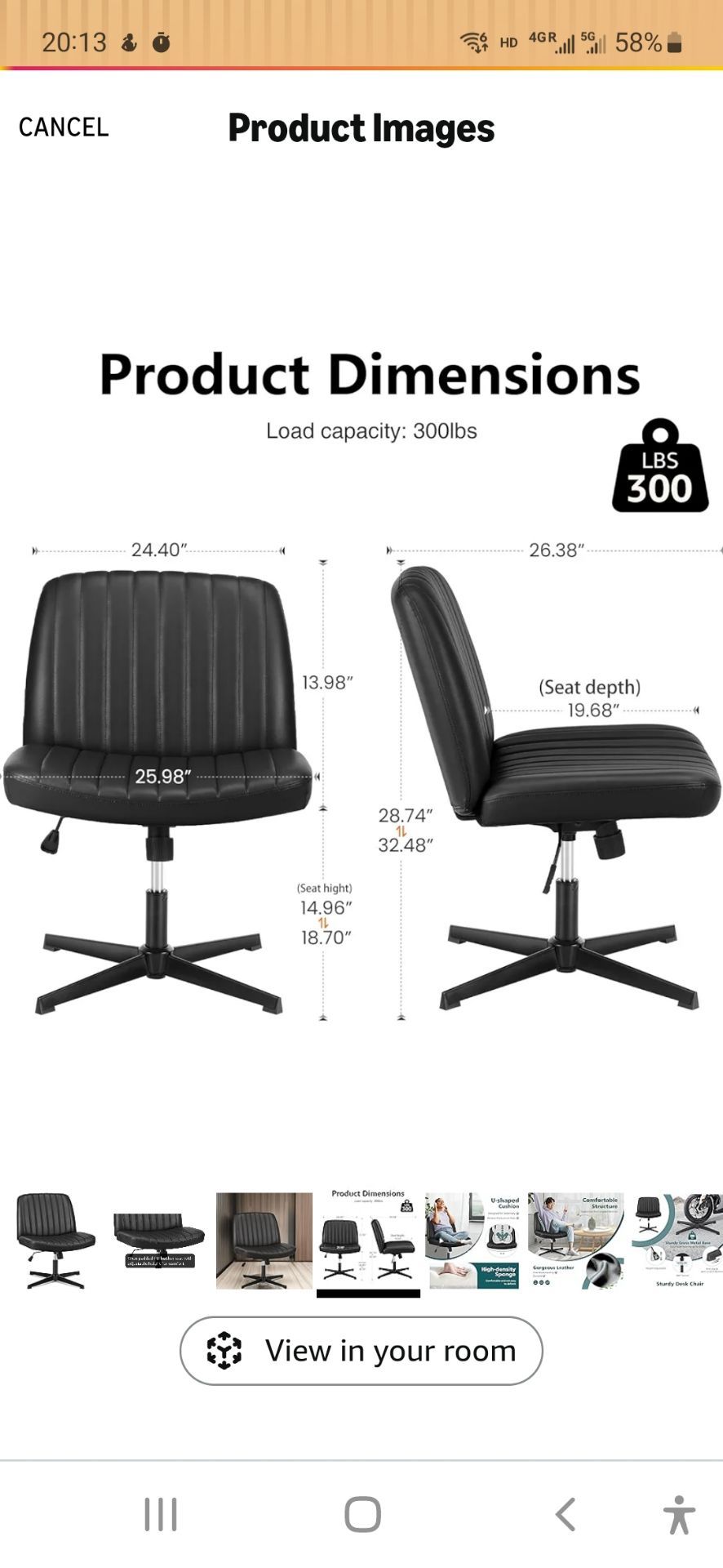 Adjustable Desk and Leather Chair - photo 3